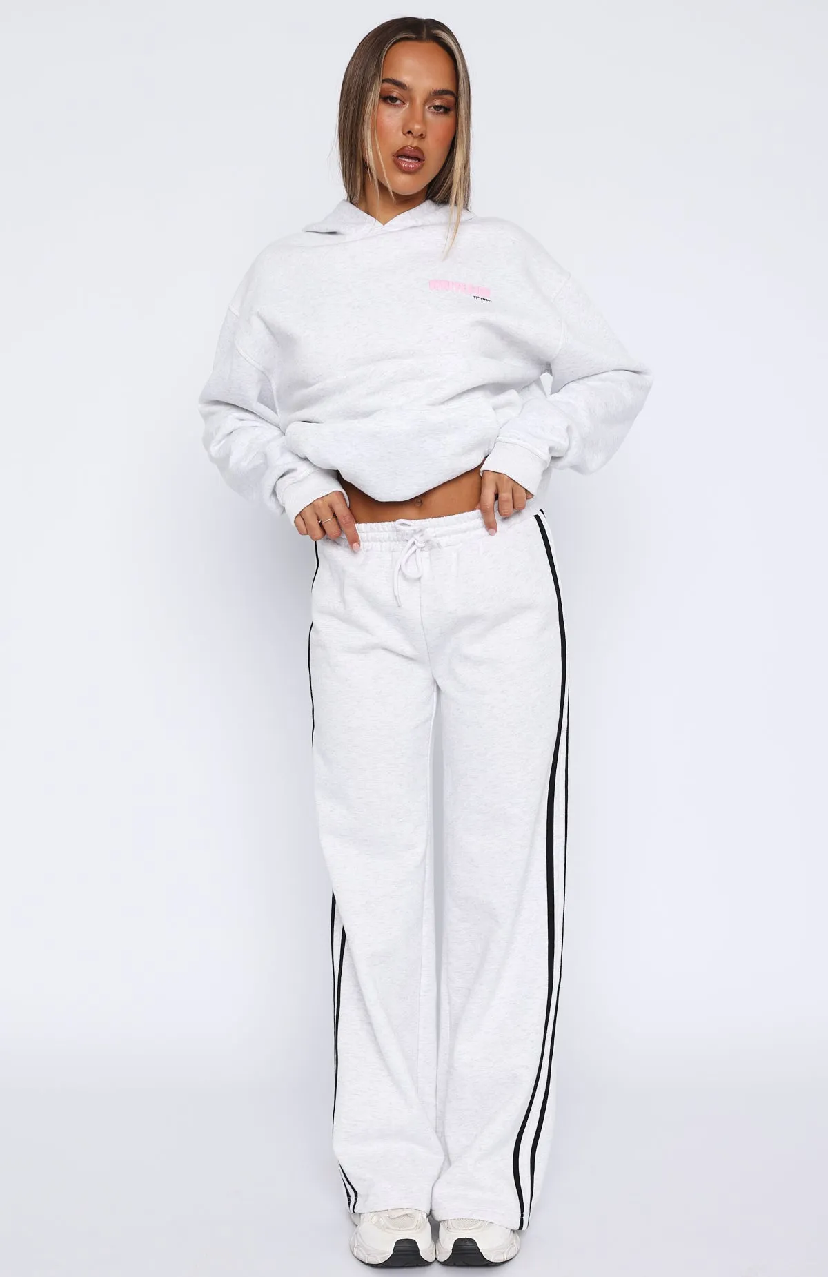 11th Street Out & About Wide Leg Sweatpants Glaze Relaxed Cut