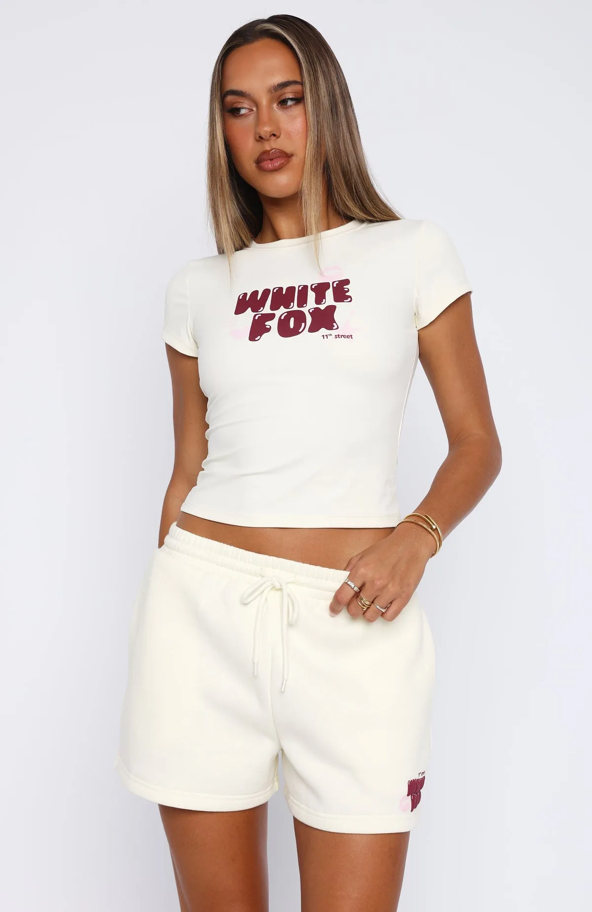 11th Street Sweet Kisses Lounge Shorts Cake Batter Anti Shrink