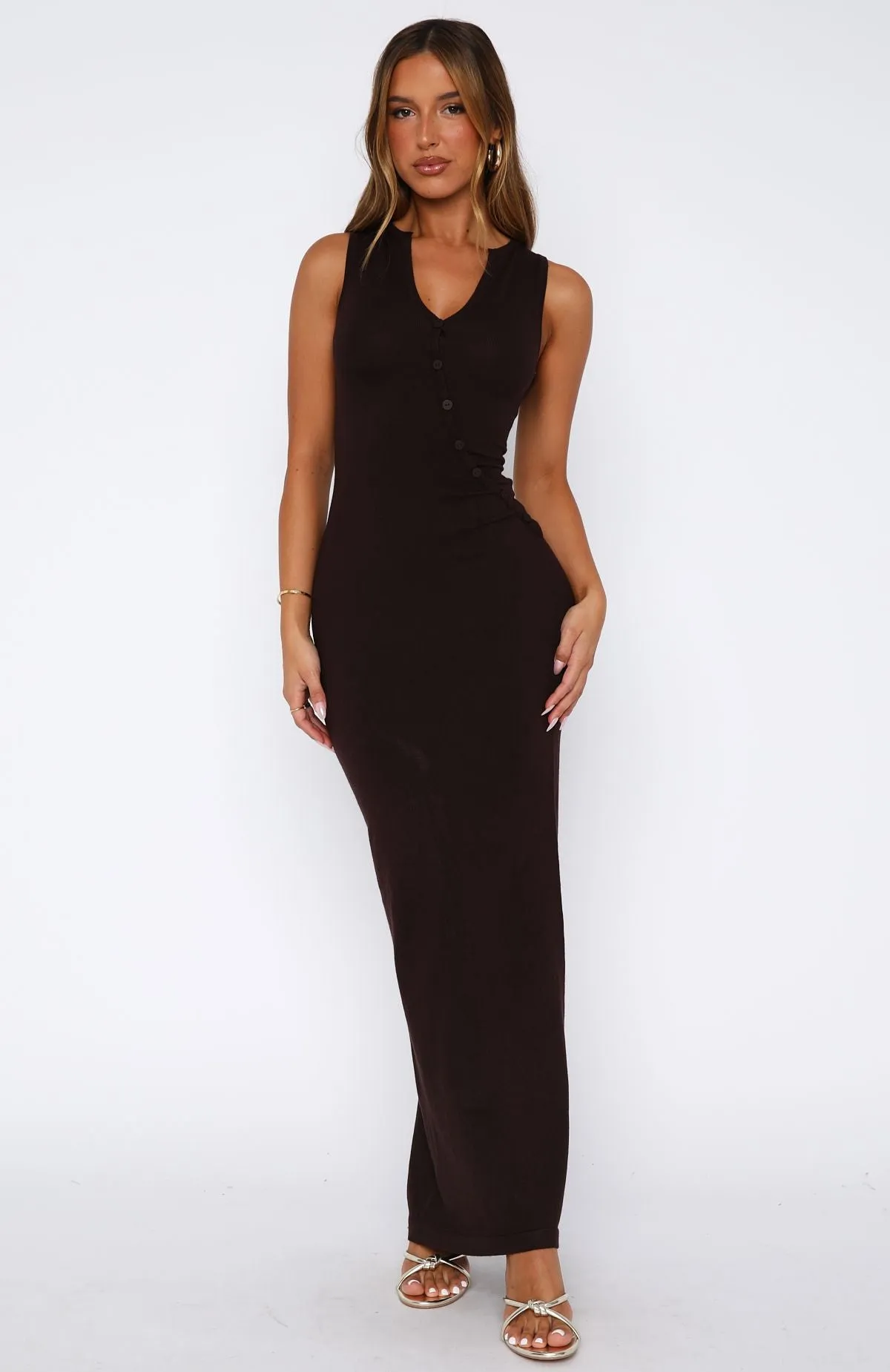 Accessories for style She's Back Maxi Dress Espresso