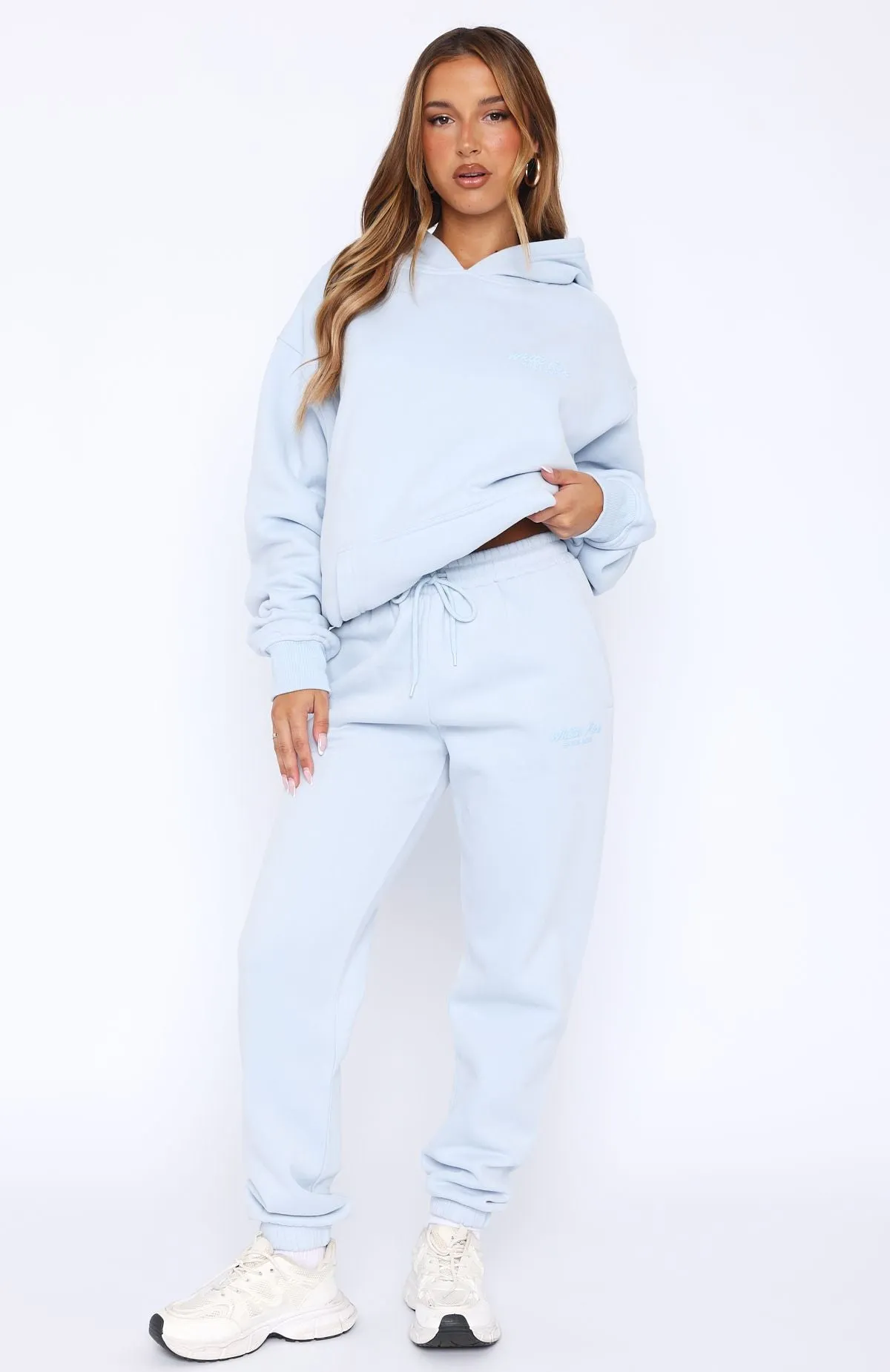 Adjustable Fit Leisure Edition Sweatpants Baby Blue