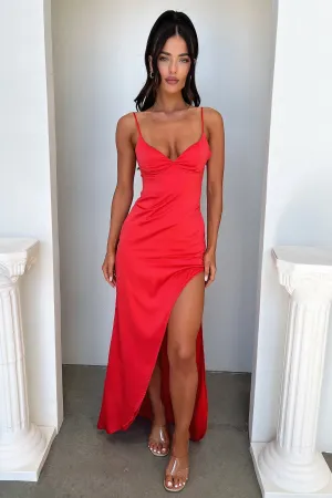 Sarcia Maxi Dress - Red Room Glow Cotton Glow