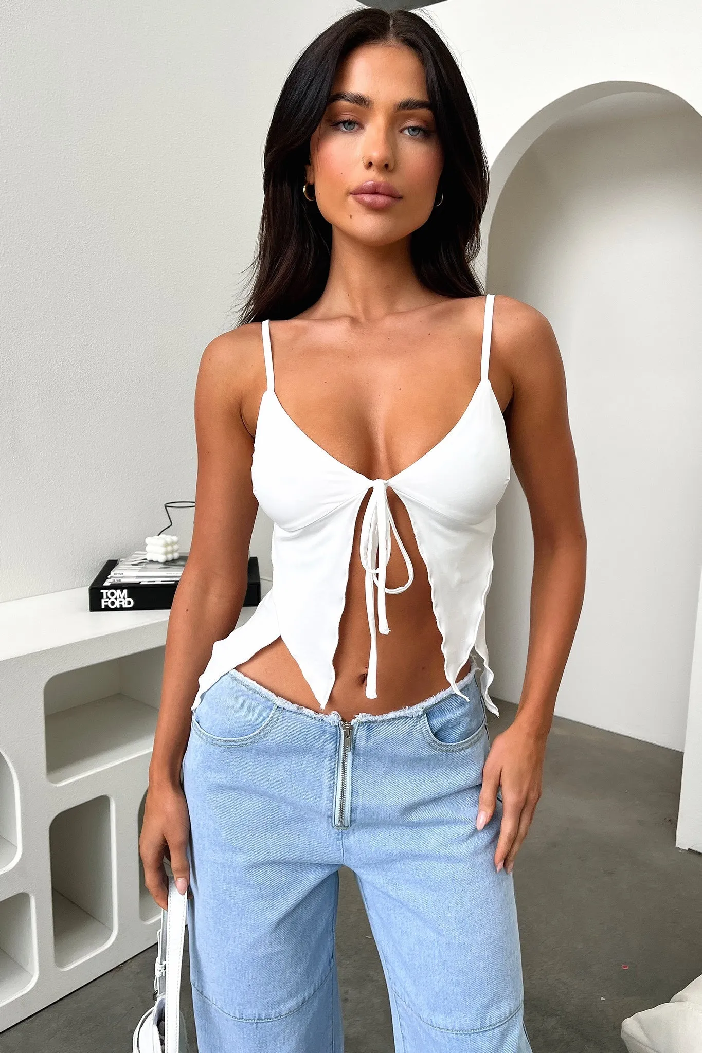 Alessandra Top - White High performance coating