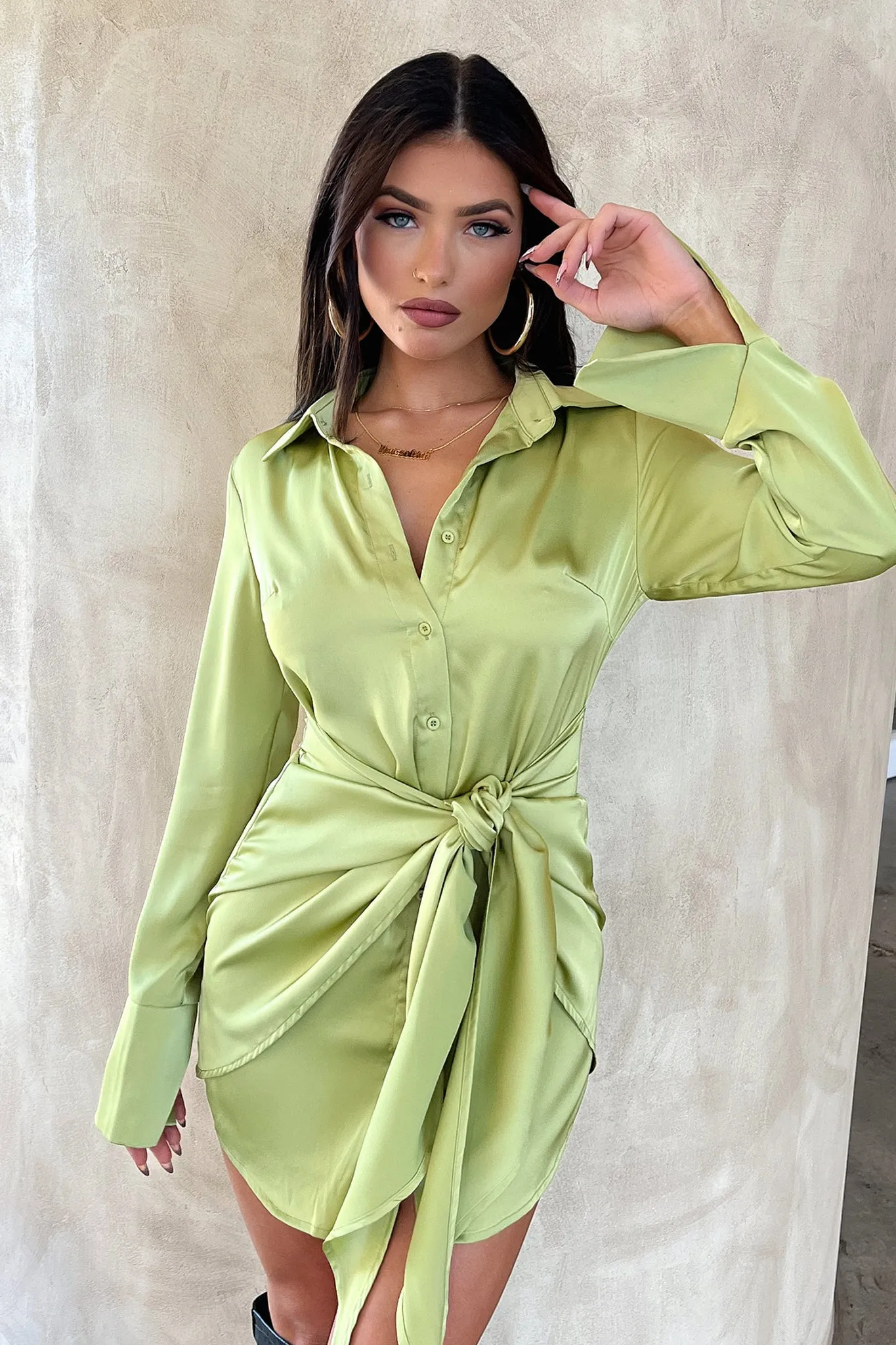 Alexa Dress - Green Chic Edge