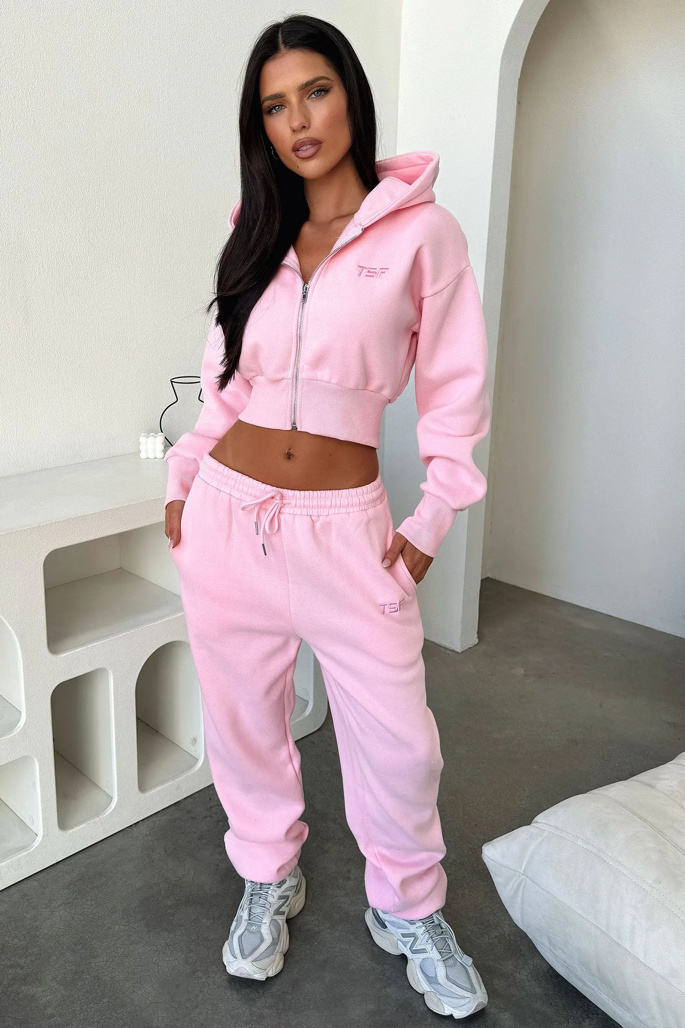 All Match Kaztek Cropped Jacket - Pink