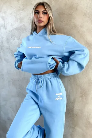 bus ride High Quality Cotton Series 3 Hoodie - Blue