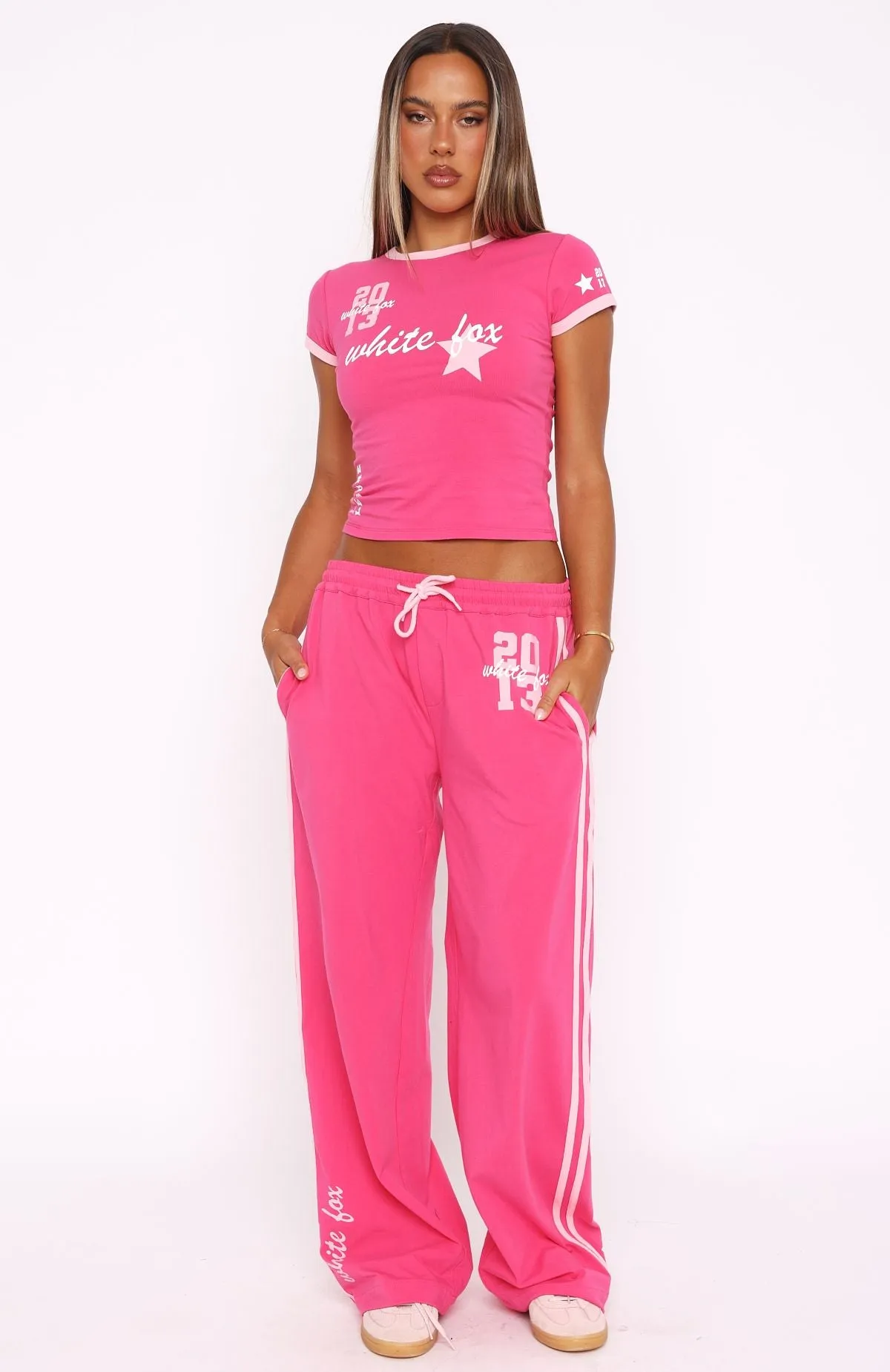 All Star Season Track Pants Pink Comfy Waist