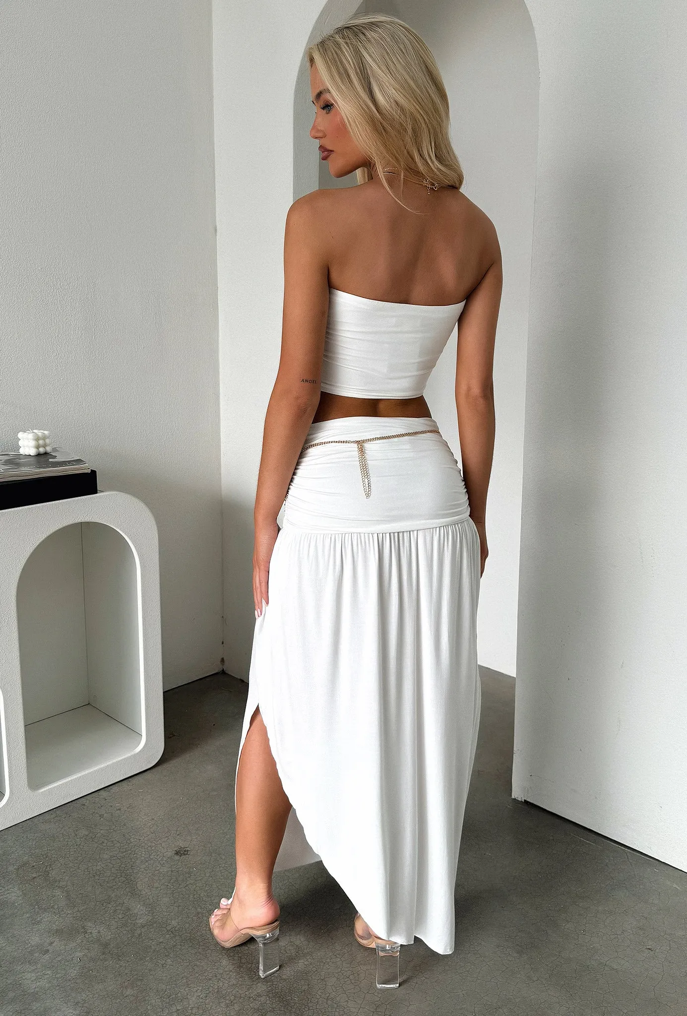 All Time Favorite Rosalia Maxi Skirt - White