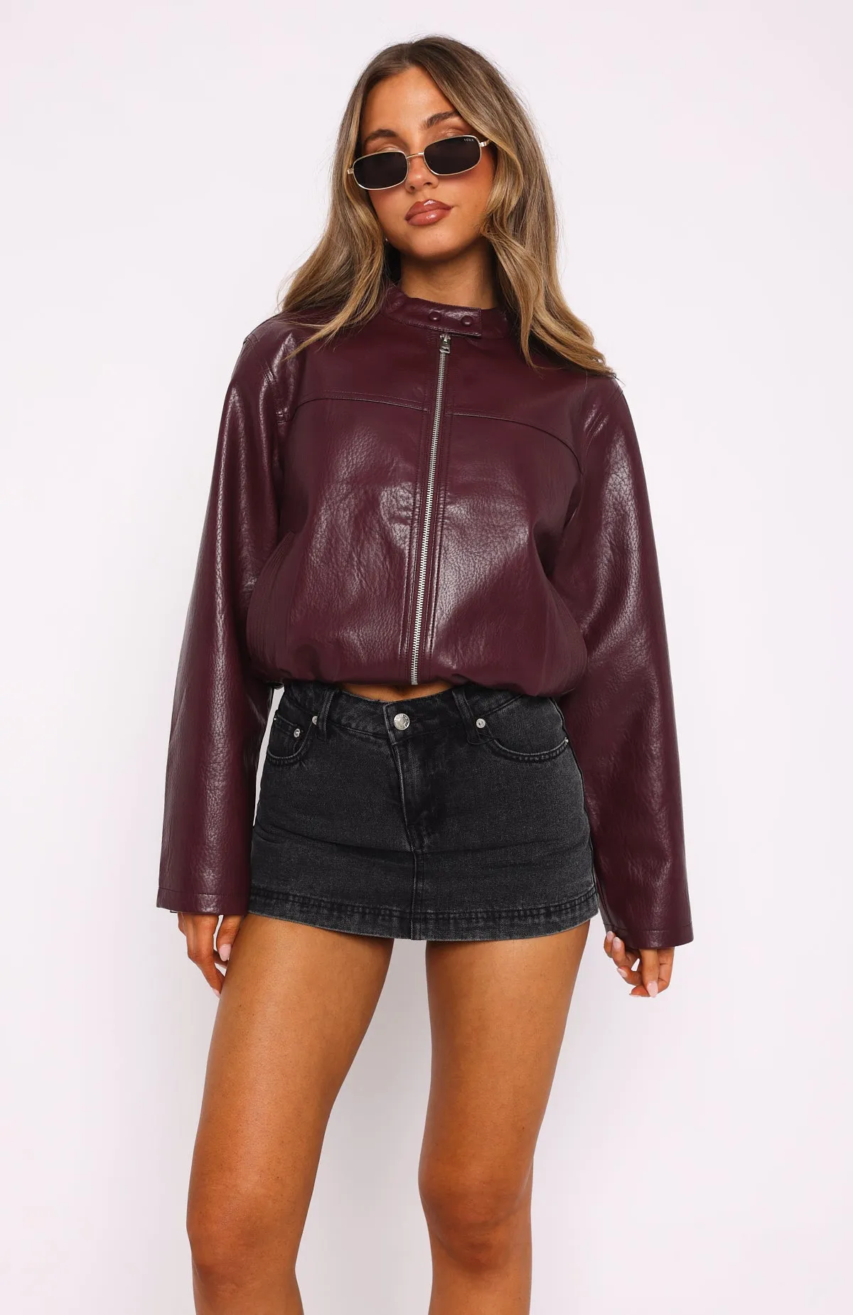 All Your Problems Denim Skort Black Acid black slimming