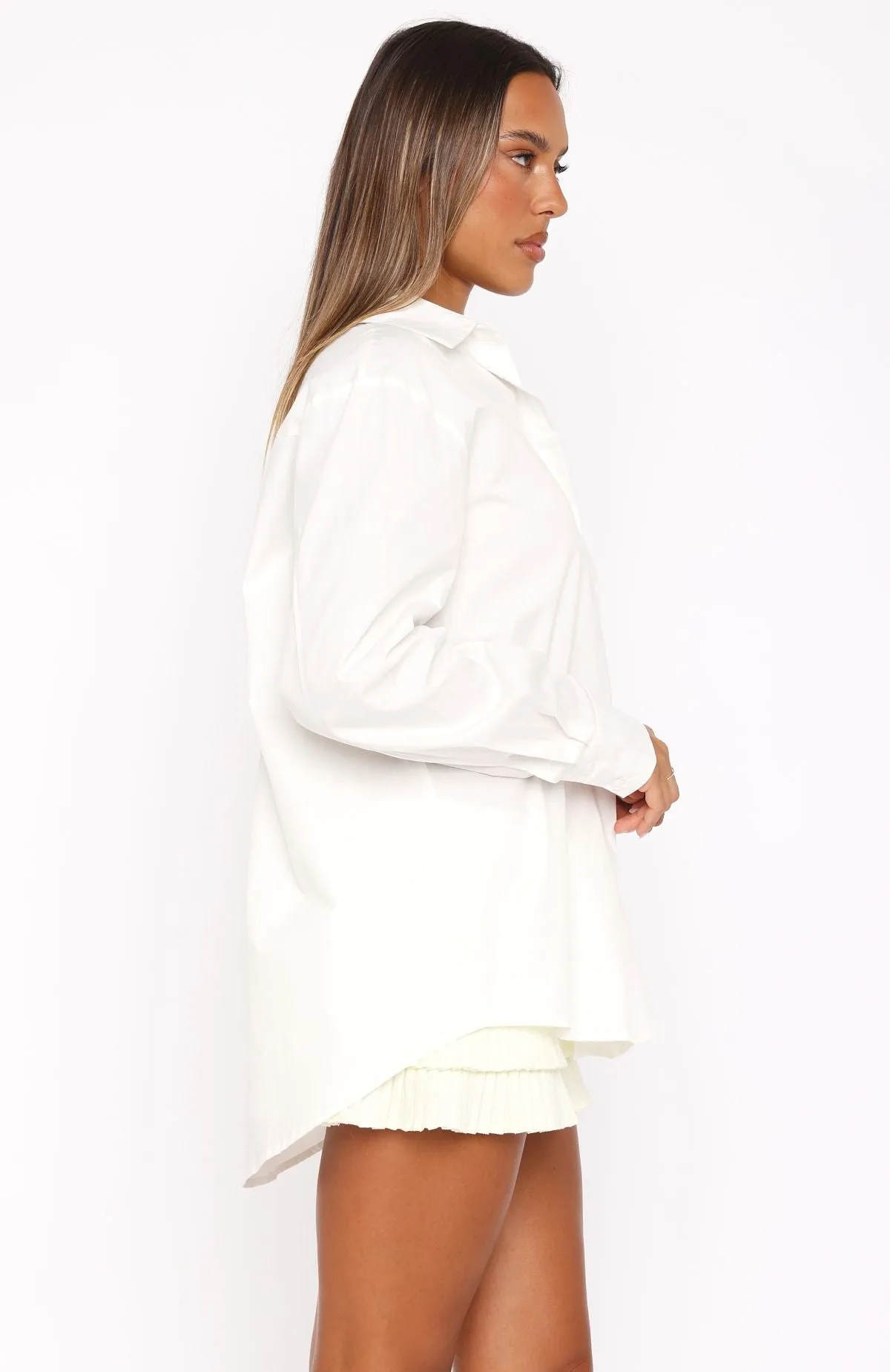 Always About Us Button Up Shirt White Quick Dry Gear