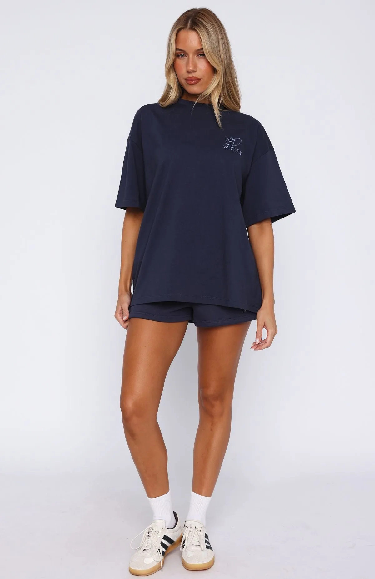 Always Shining Lounge Shorts Navy Single - layer