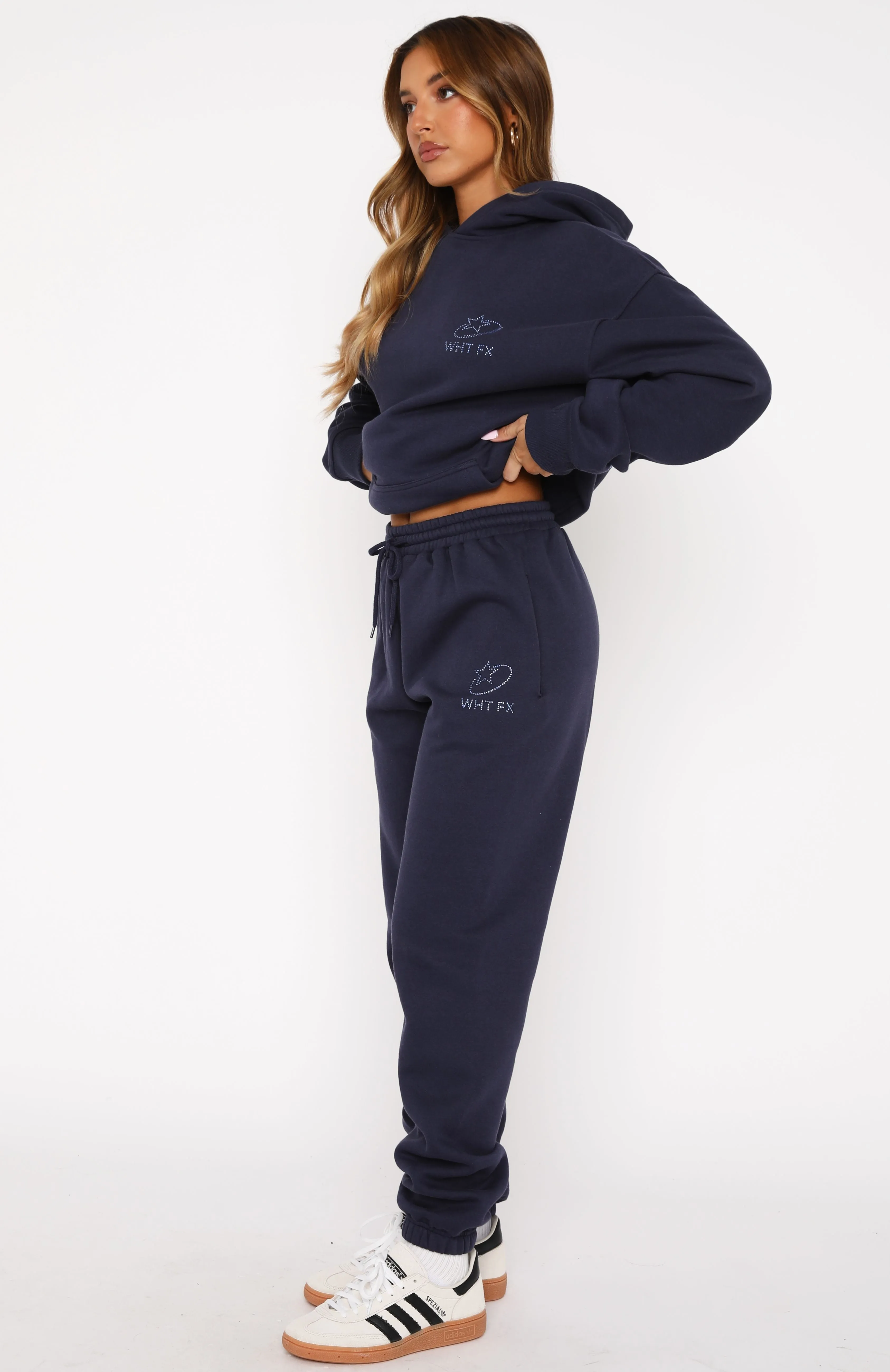 Always Shining Sweatpants Navy Clean Style