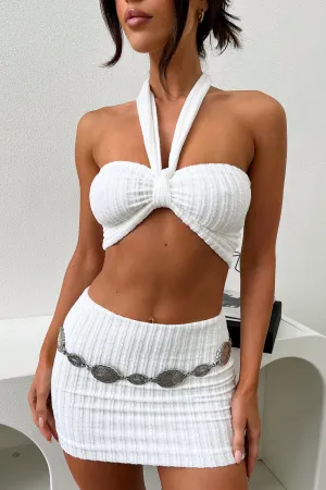 Minimal Design Minimal Style Ames Chain Belt - Silver