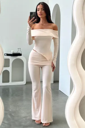 Aniston Pants - Beige Chill Wear Flexible Motion