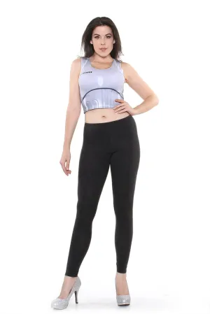 mid - end Texture - appealing Chaos Light Crop Top
