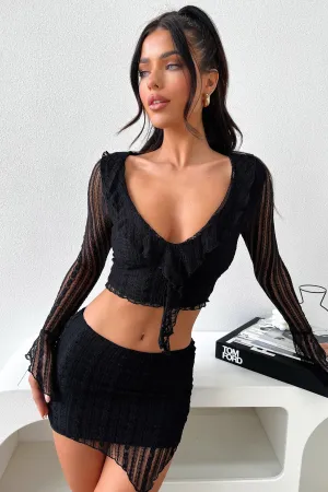 Resort Vacation Aperol Skirt - Black