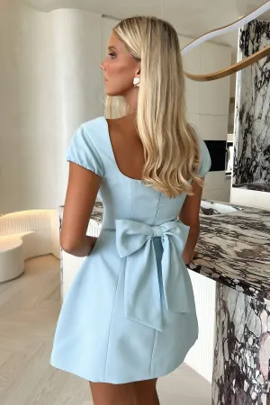 Light Fresh Flattering mini dress for all shapes Arlette Mini Dress - Blue