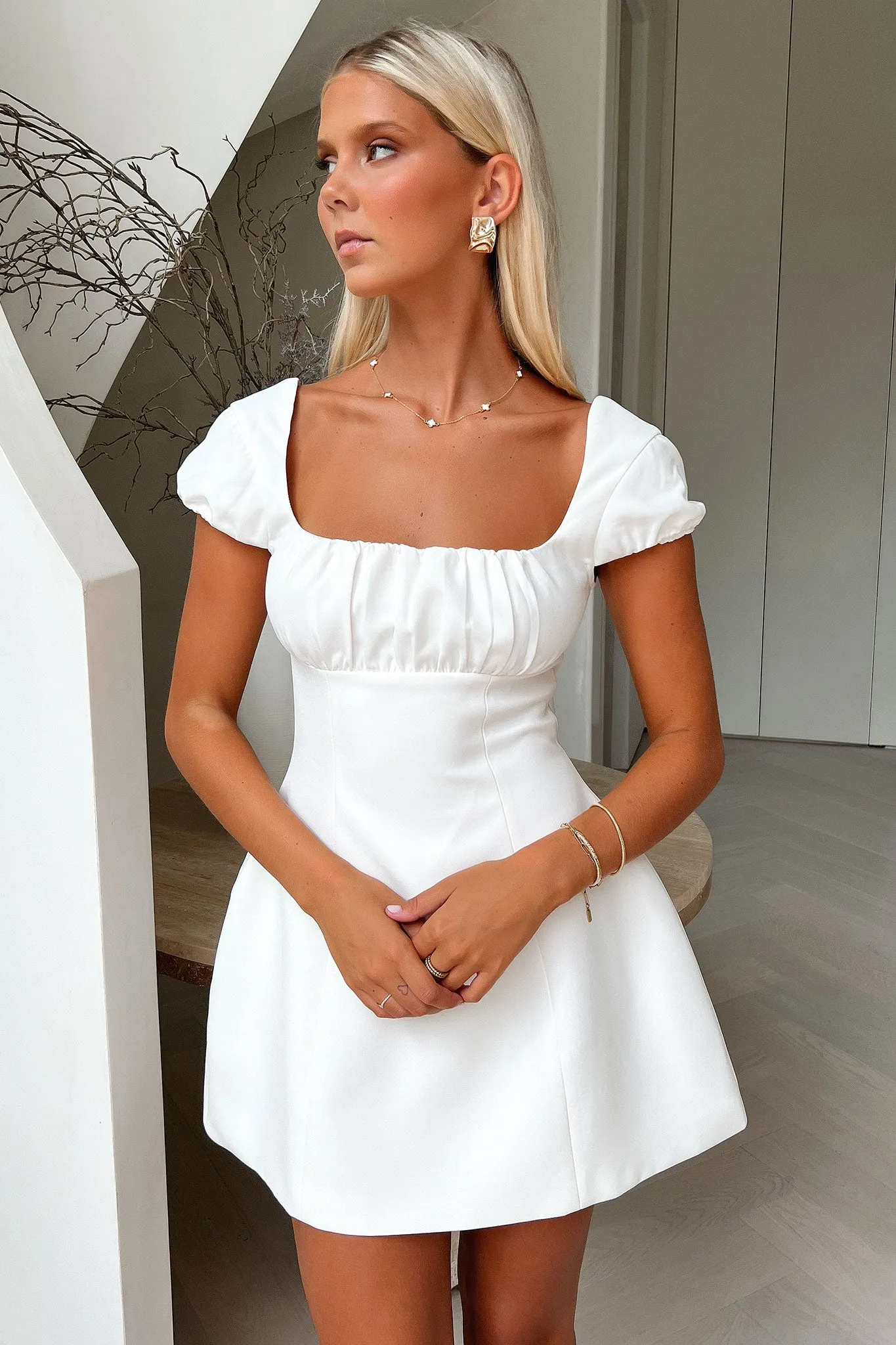 Arlette Mini Dress - White Trend Alert
