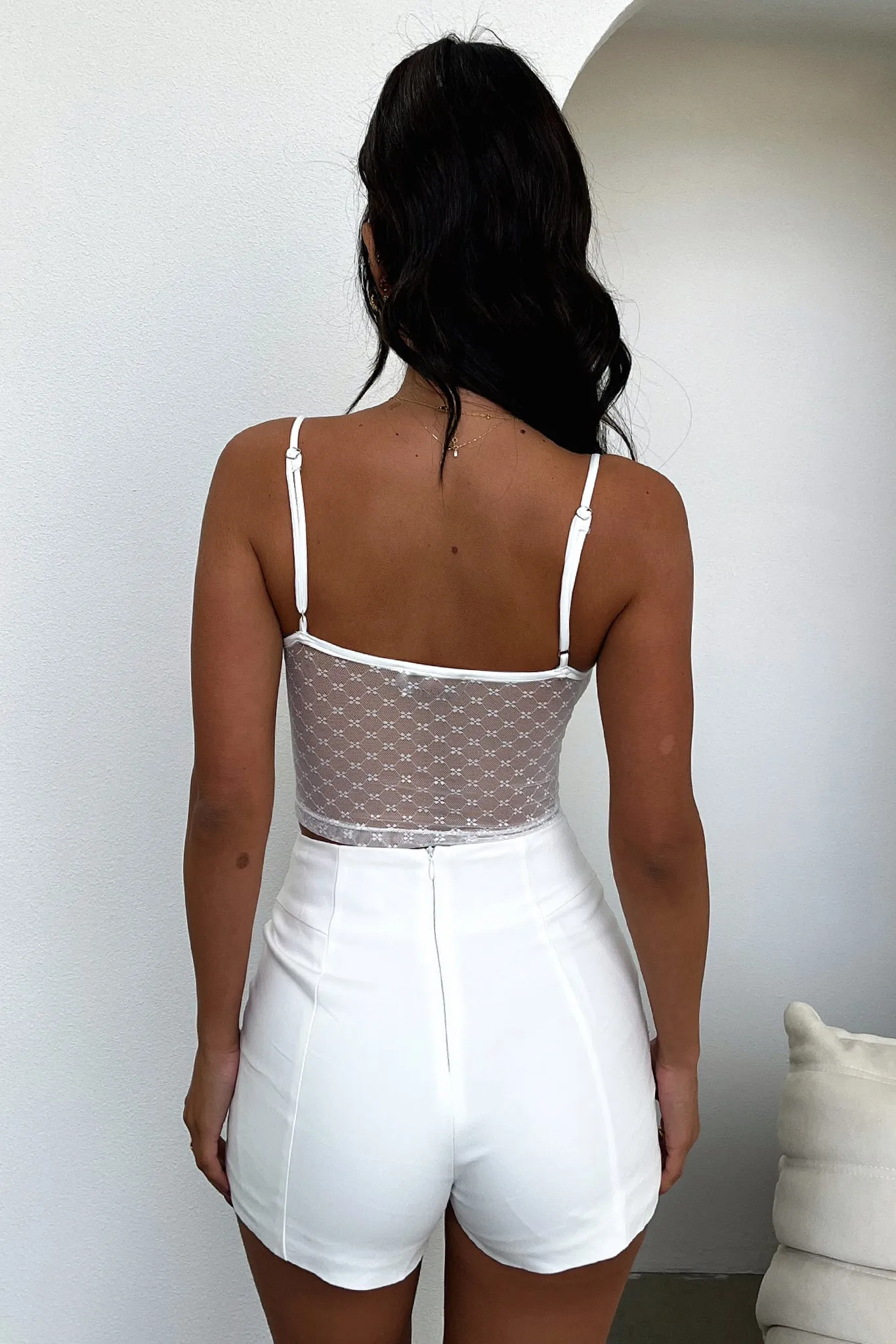 Attic storage Kacey Crop - White