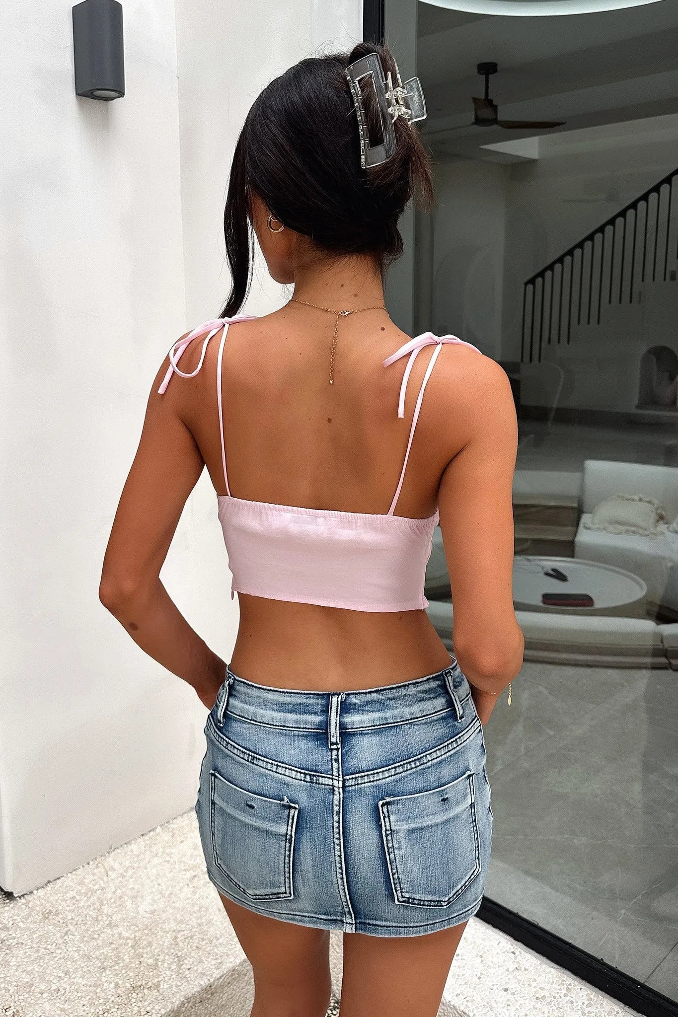 Aviana Crop - Baby Pink Fresh Layer