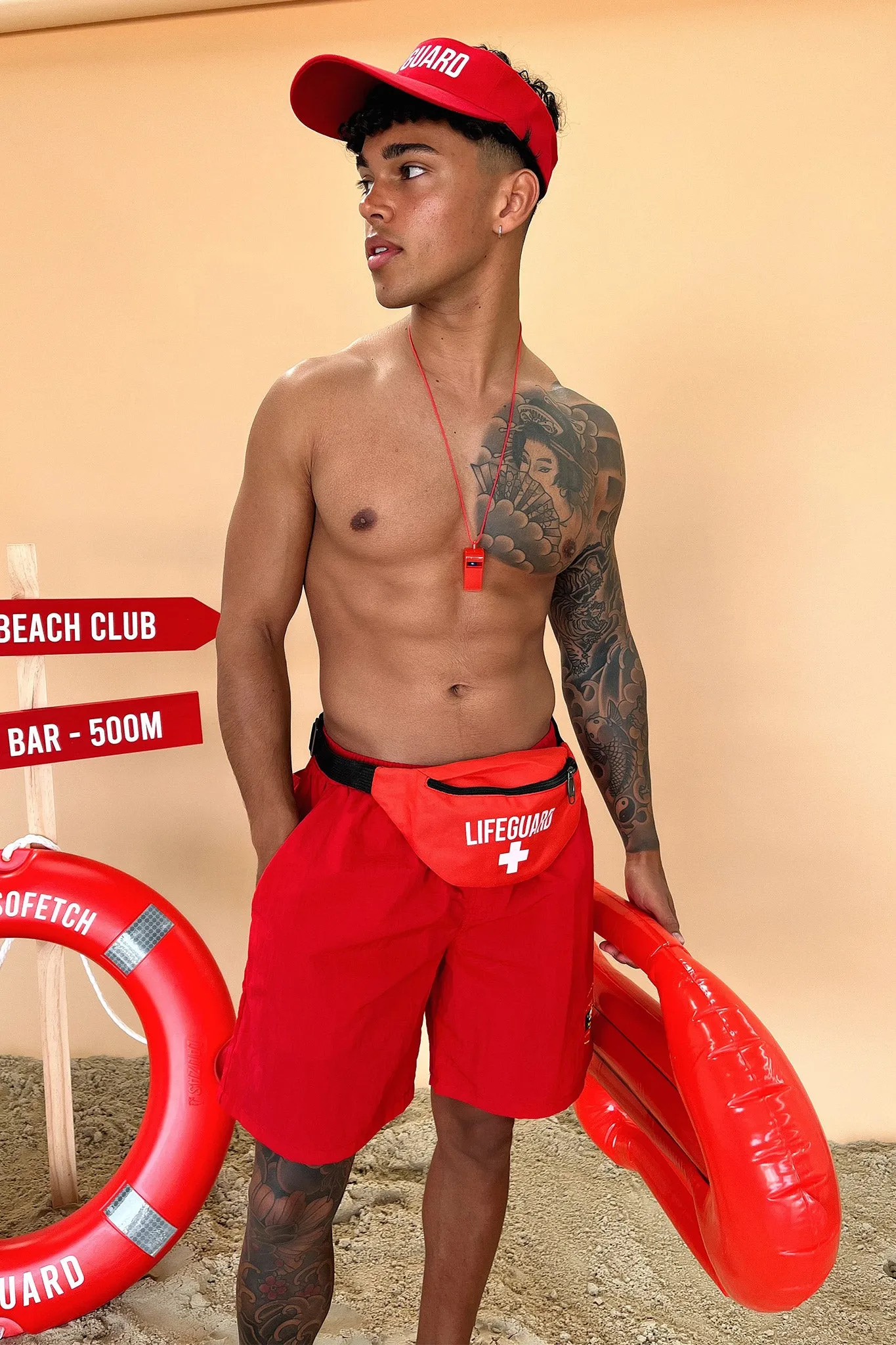Effortless Fit Street Chic Bae Shorts - Red