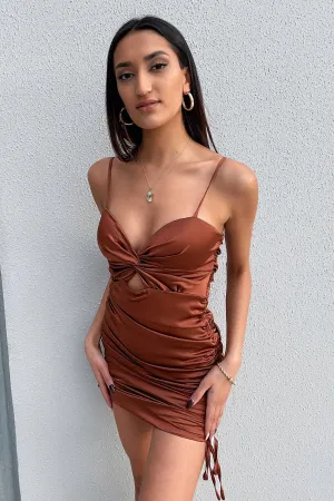 Layer Light Ballerina Dress - Brown