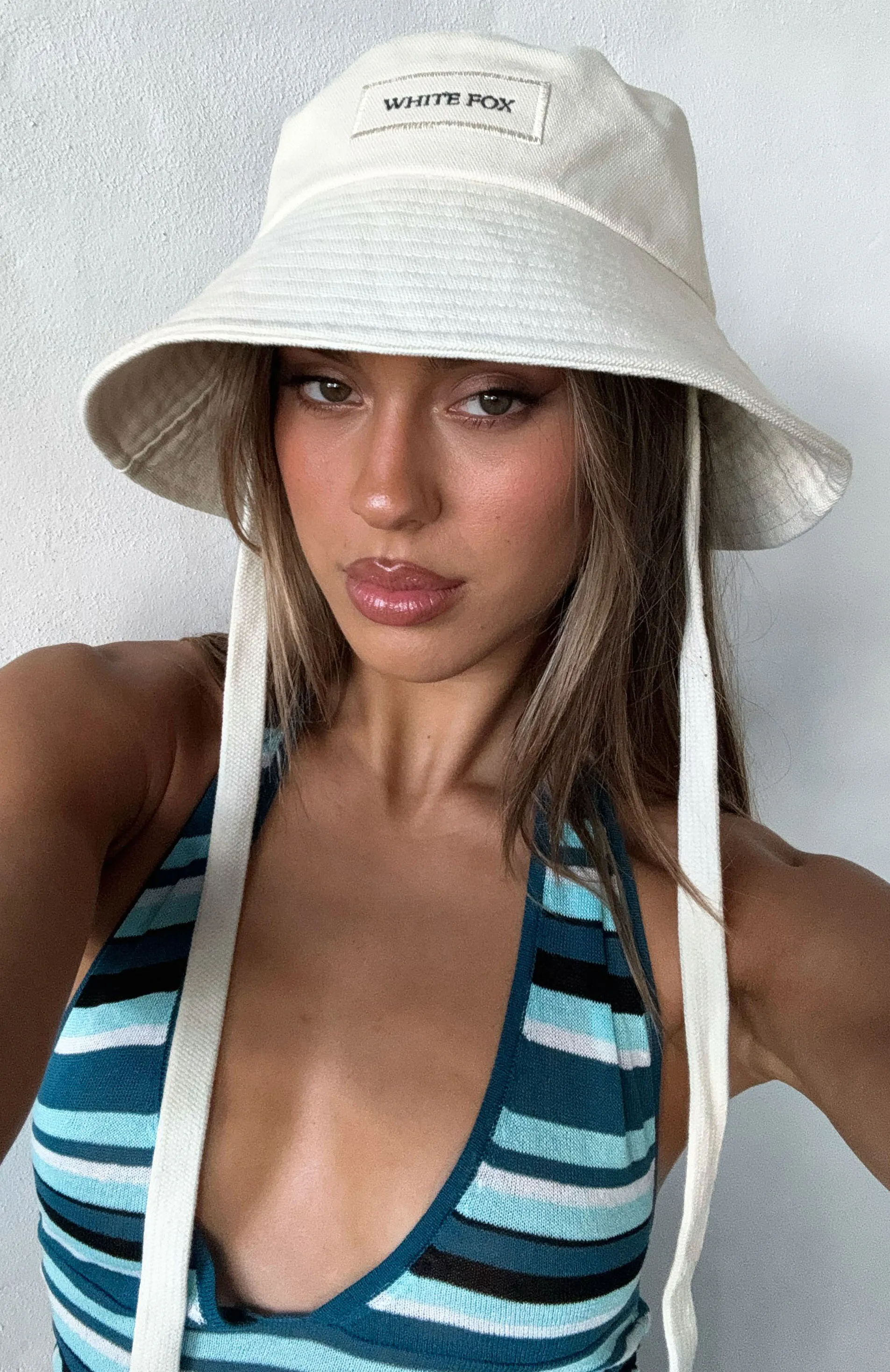 Belle Bucket Hat Cream Pool Fun