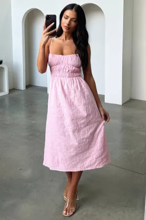 Mik Midi Dress - Pink Effortless day-to-evening dress Layer Light