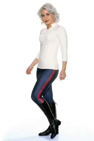 Bootcut-shape Bloodstripe Leggings - Red