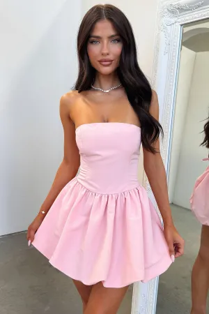 Bluebell Bubble Skirt Mini Dress - Pink Beat Mode Urban Rush