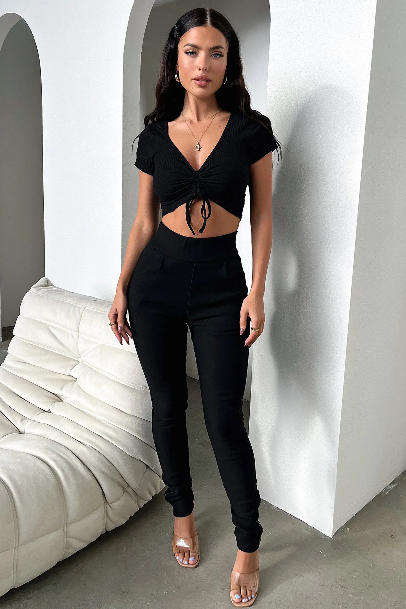 Breathable Material Hilton Pants - Black