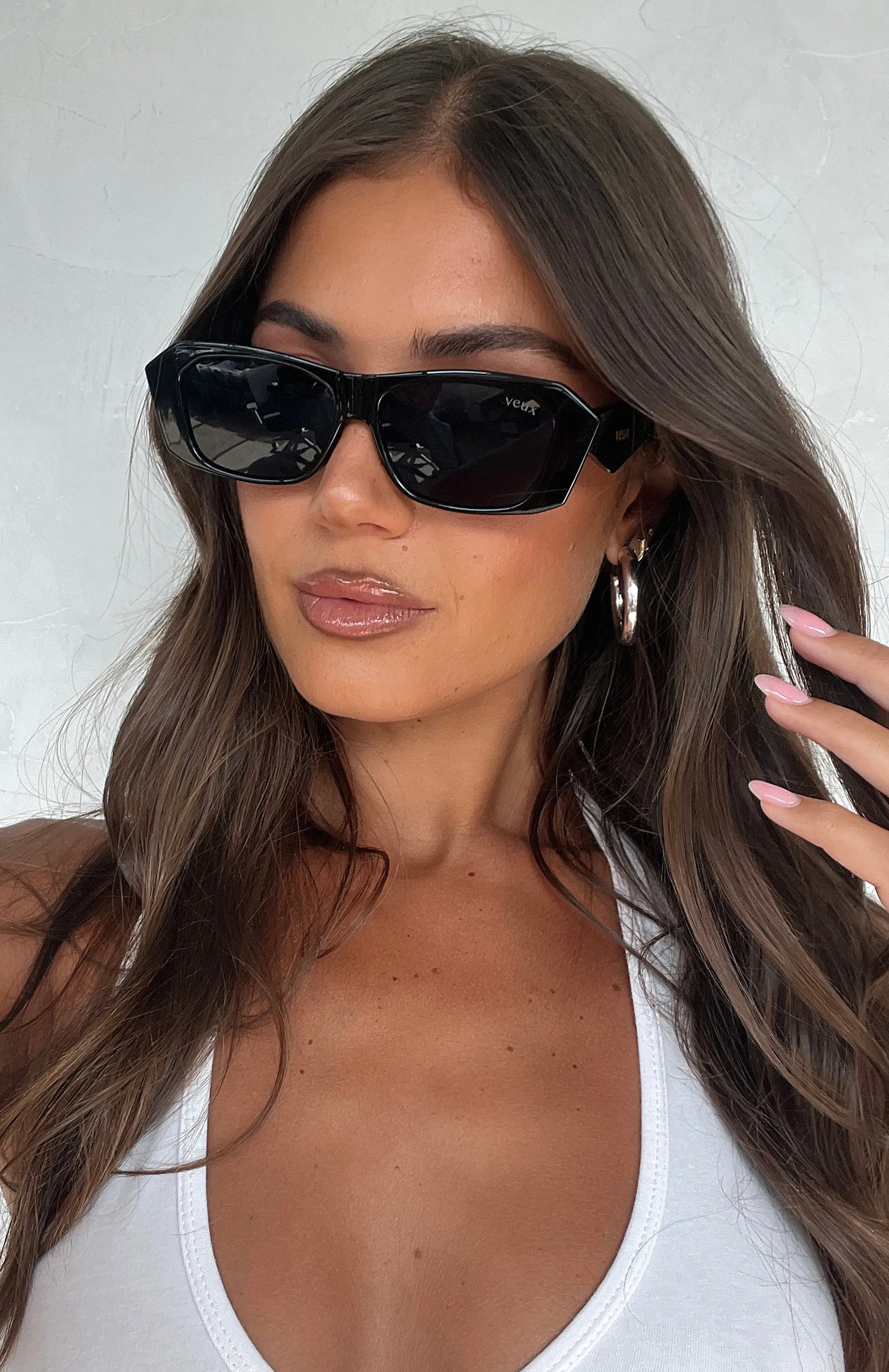 Shant Sunglasses Black patterned frame