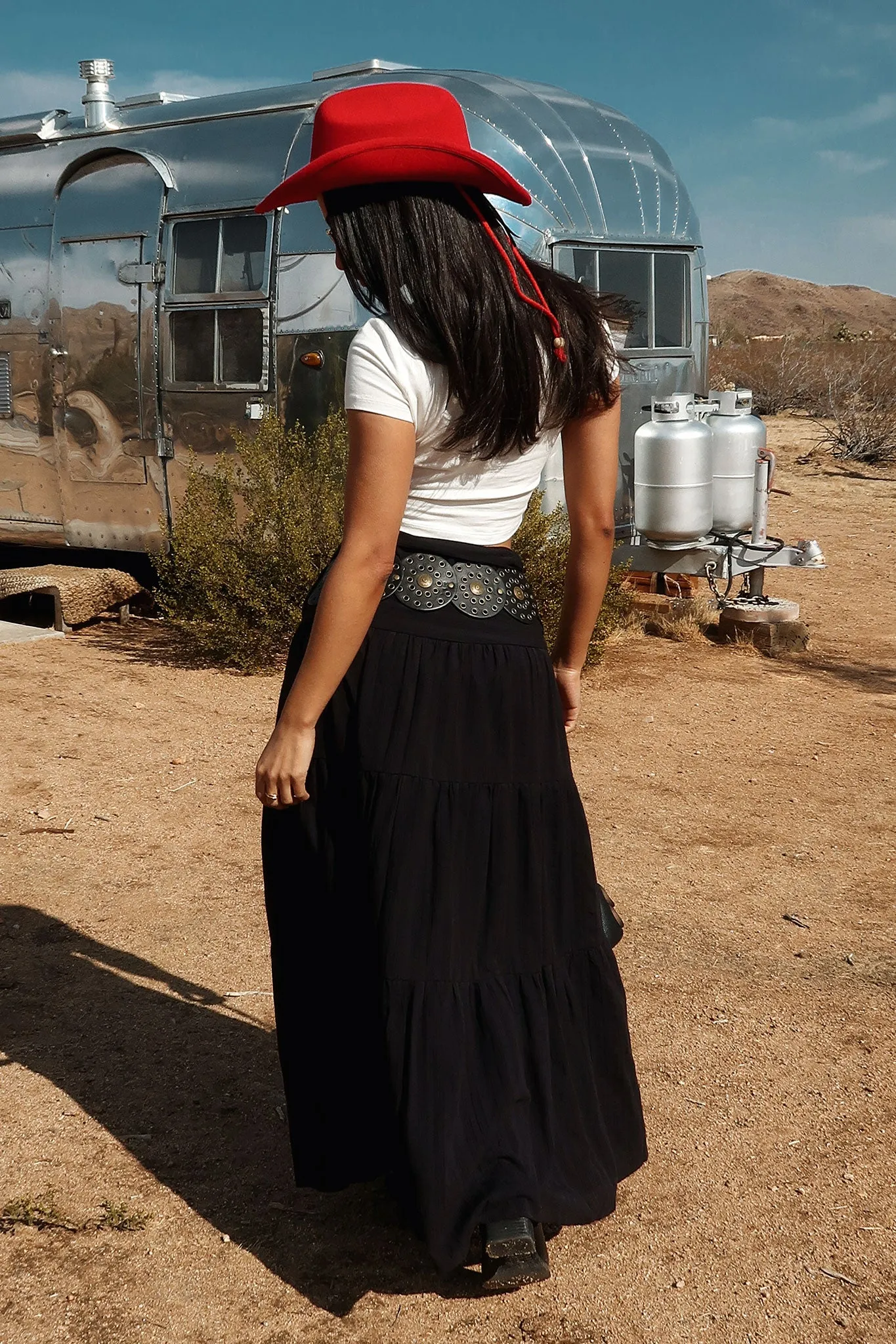 Breeze Maxi Skirt - Black color block