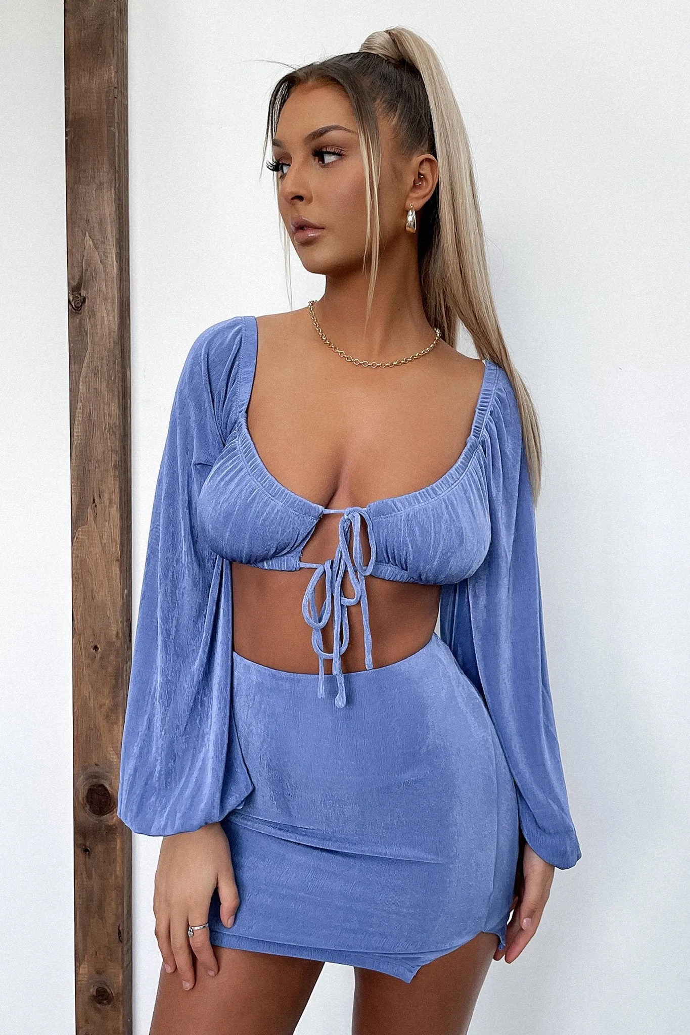 Breezy Vibe Xander Skirt - Blue