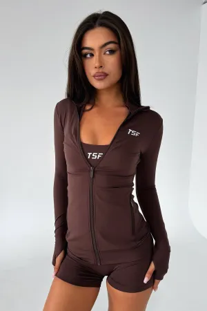 Outdoor Look Brooks Zip Jacket - Brown