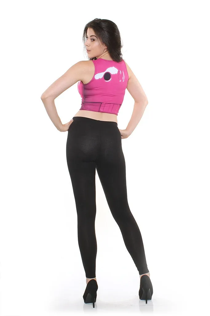 Camping equipment storage Chaos Pink Crop Top