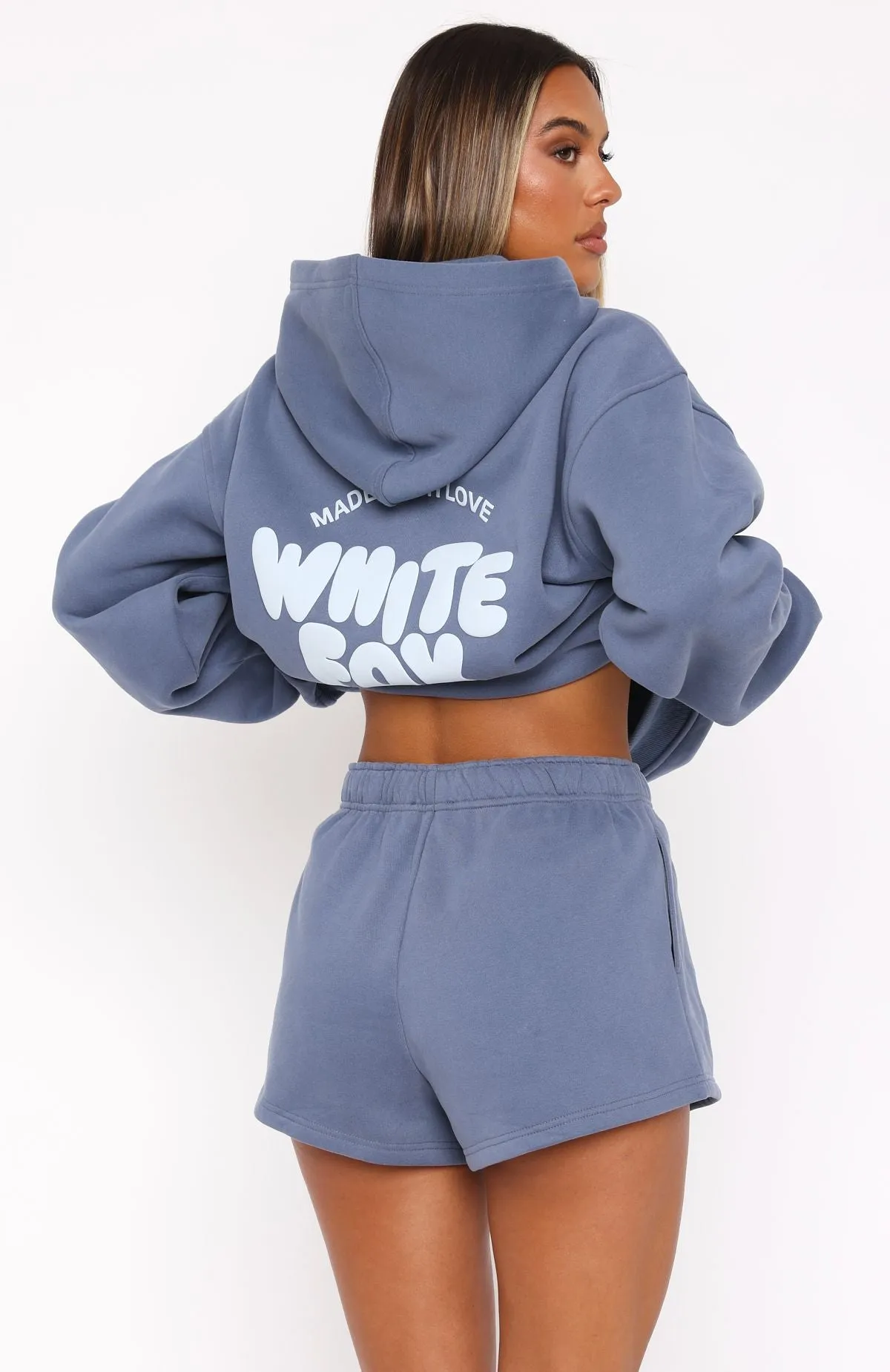 Casual Charm With Love For You Lounge Shorts Ocean