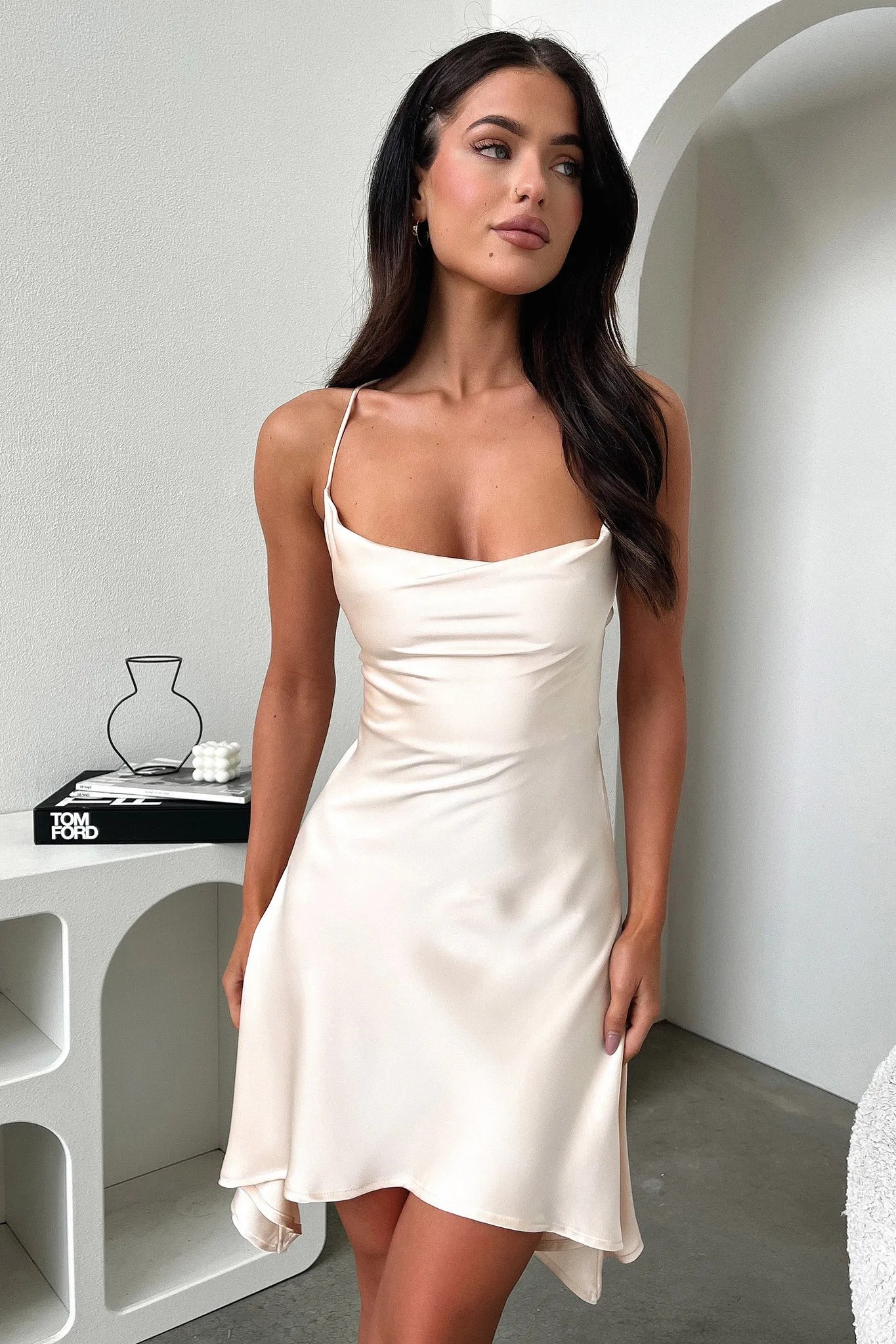 Celeste Dress - Champagne Glow Kiss