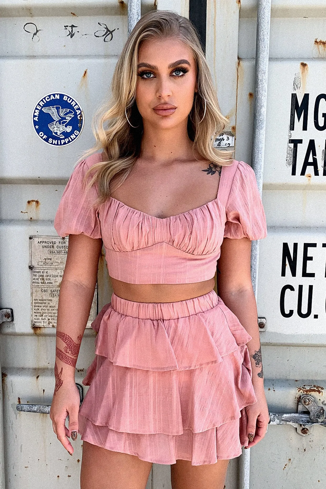 Chic Mood Zayn Skirt - Blush