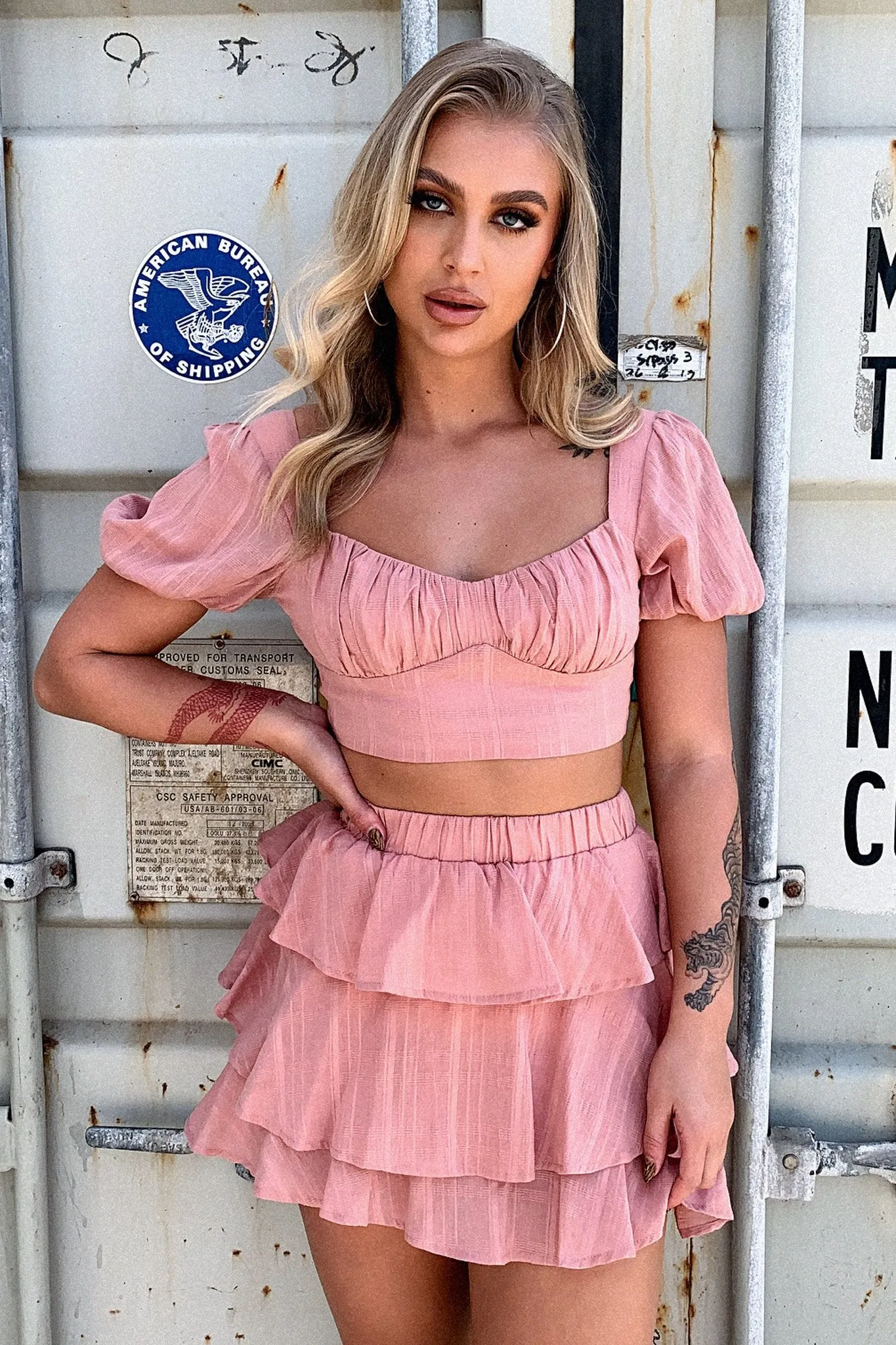 Chic Mood Zayn Skirt - Blush
