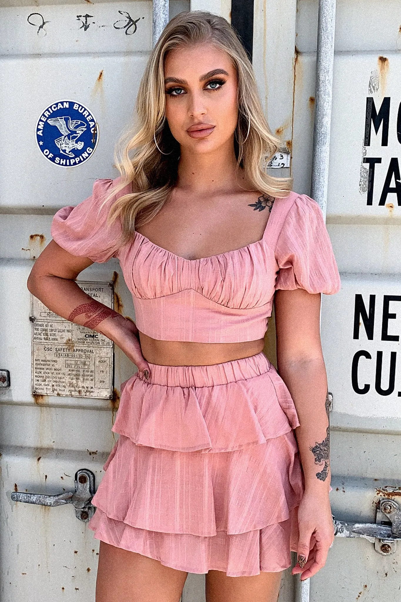 Chic Mood Zayn Skirt - Blush