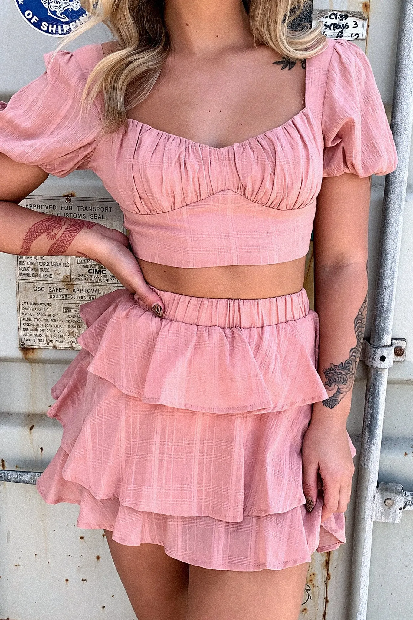 Chic Mood Zayn Skirt - Blush