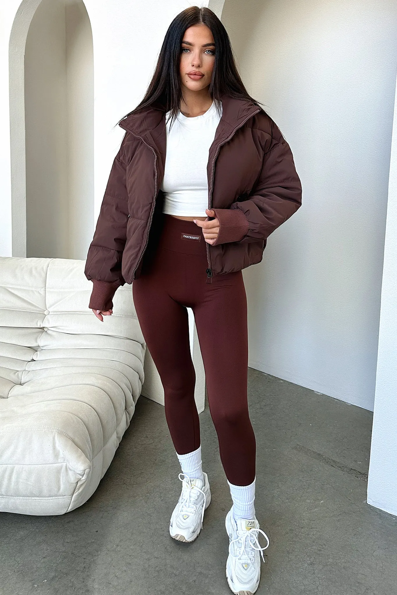 Chill Block Ajax Puffer Jacket - Brown