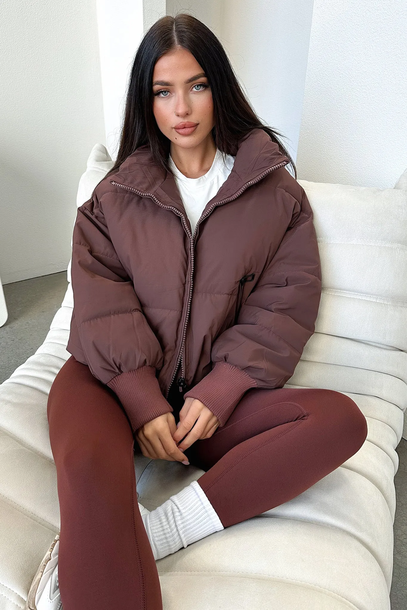 Chill Block Ajax Puffer Jacket - Brown