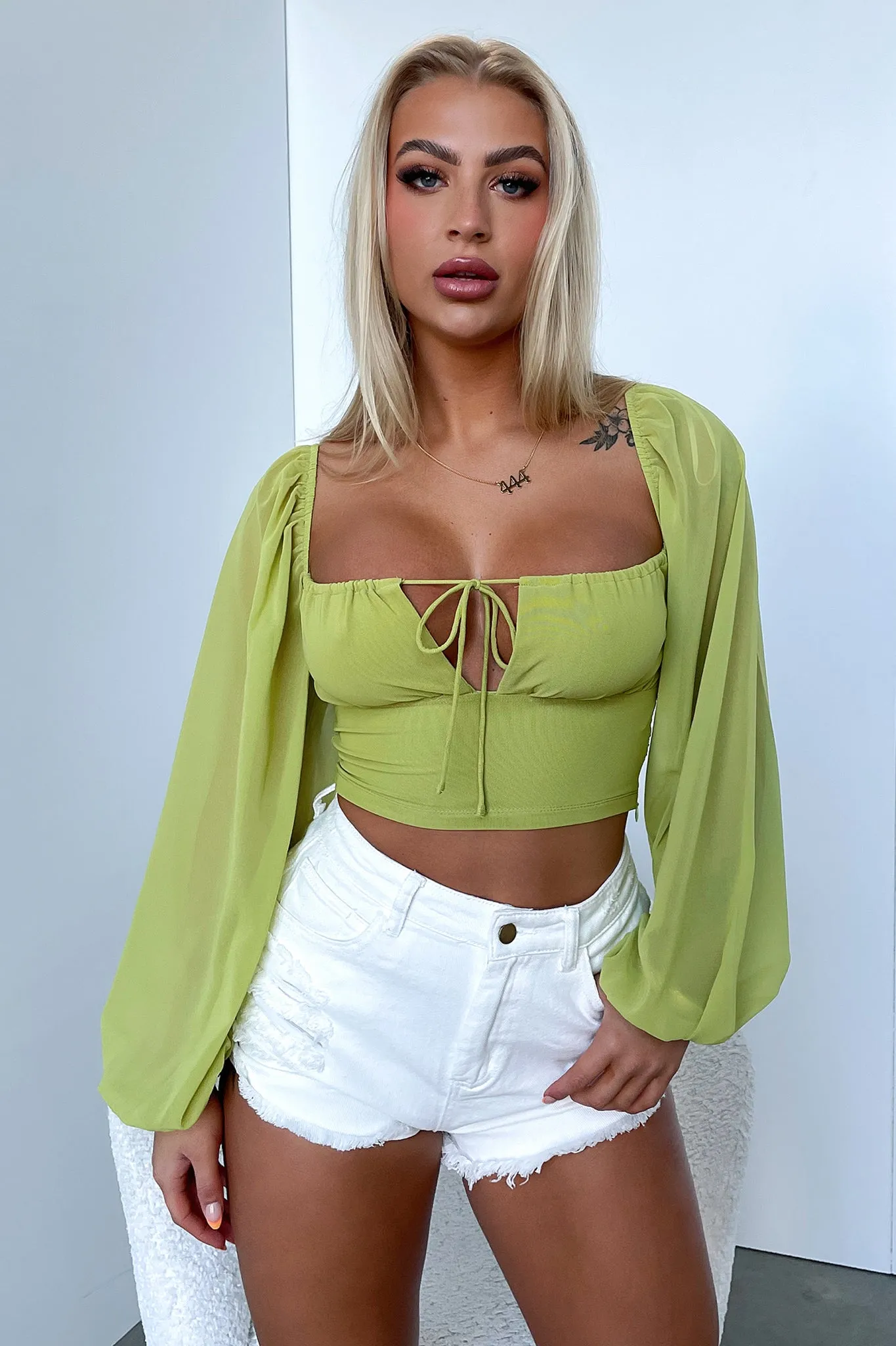 Classic Grace Inez Crop - Green