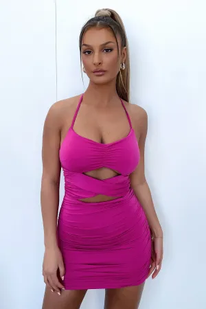 Swan Dress - Hot Pink Star Heat