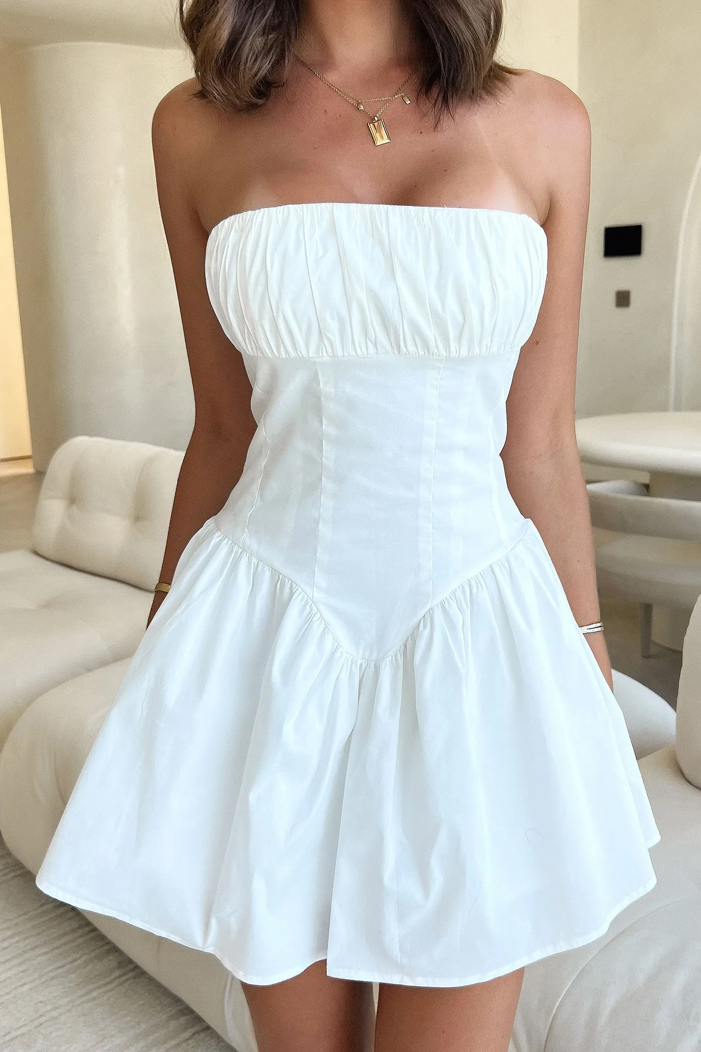 Colette Dress - White Street Edge