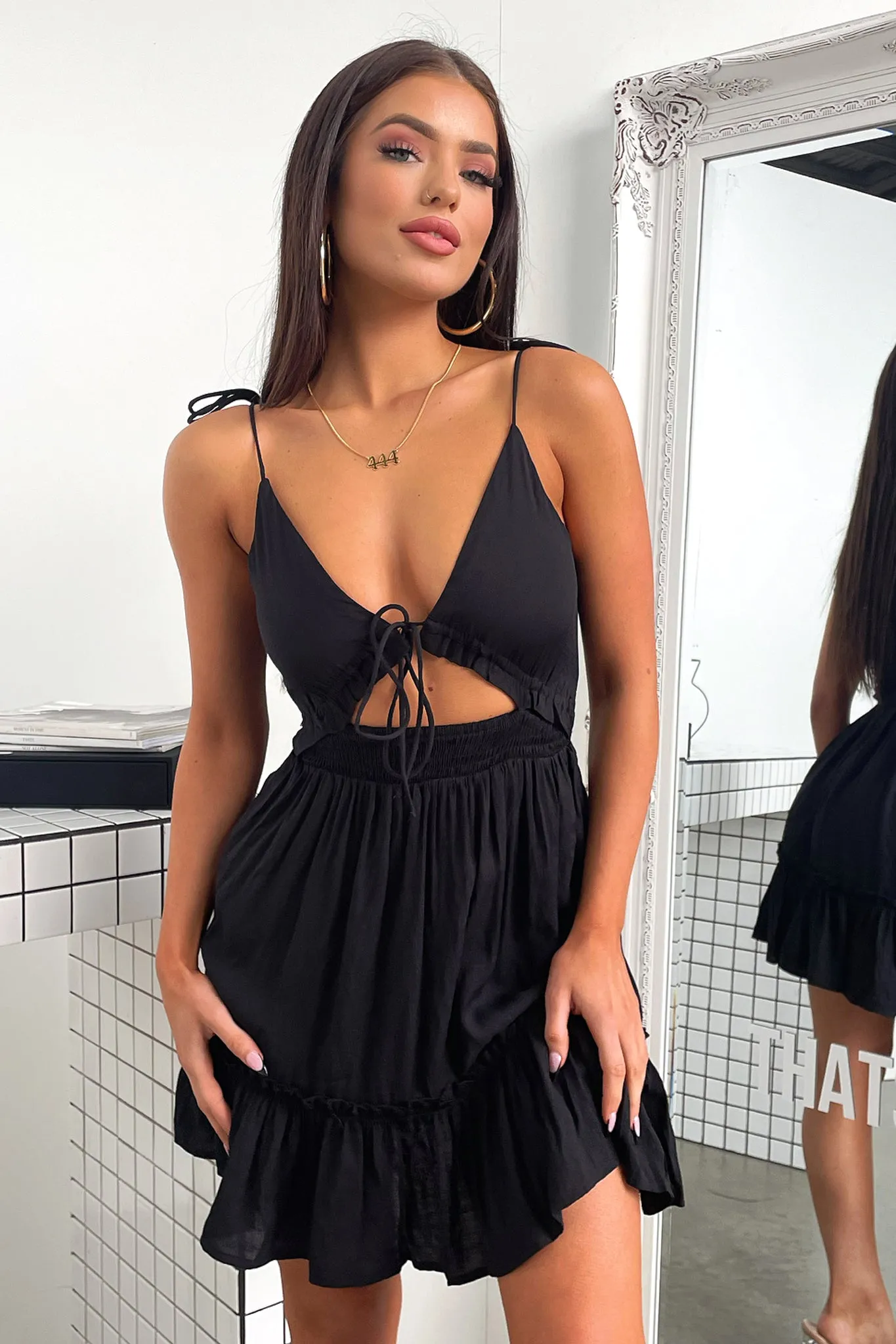 color block Primerose Dress - Black