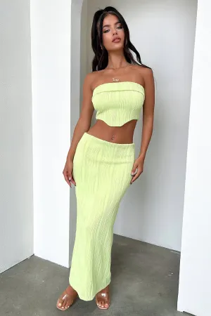 Clean Aesthetic Calm Mood Xava Skirt- Green