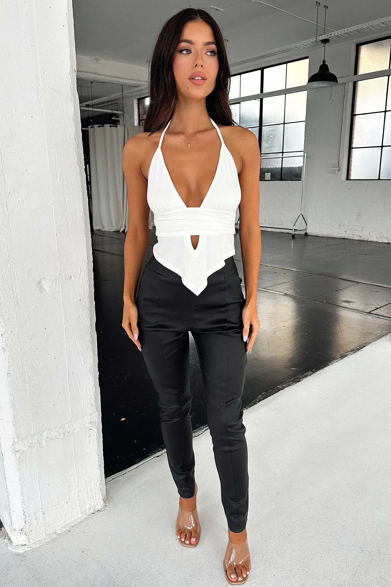 Comfortable Waist Damika Pants - Black