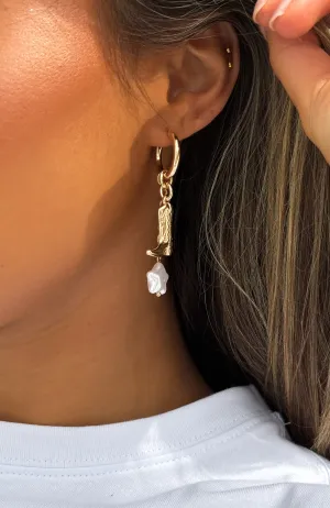 Country Soul Earrings Gold Bold metallic necklaces